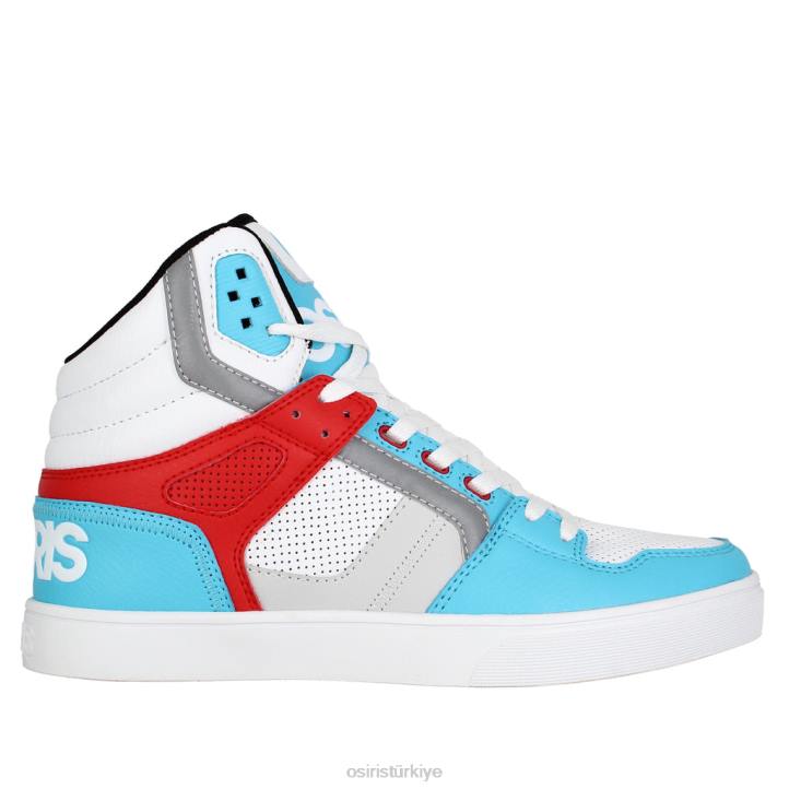 ayakkabı Z2HJ24 beyaz/kırmızı/mavi klon Osiris üniseks